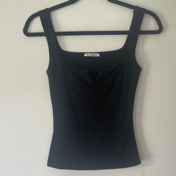 Reformation Ossie knit tank black XS - Picture 2 of 5